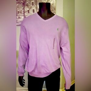 Ralph Lauren polo Mystic lavender sweater 100% Pima Cotton